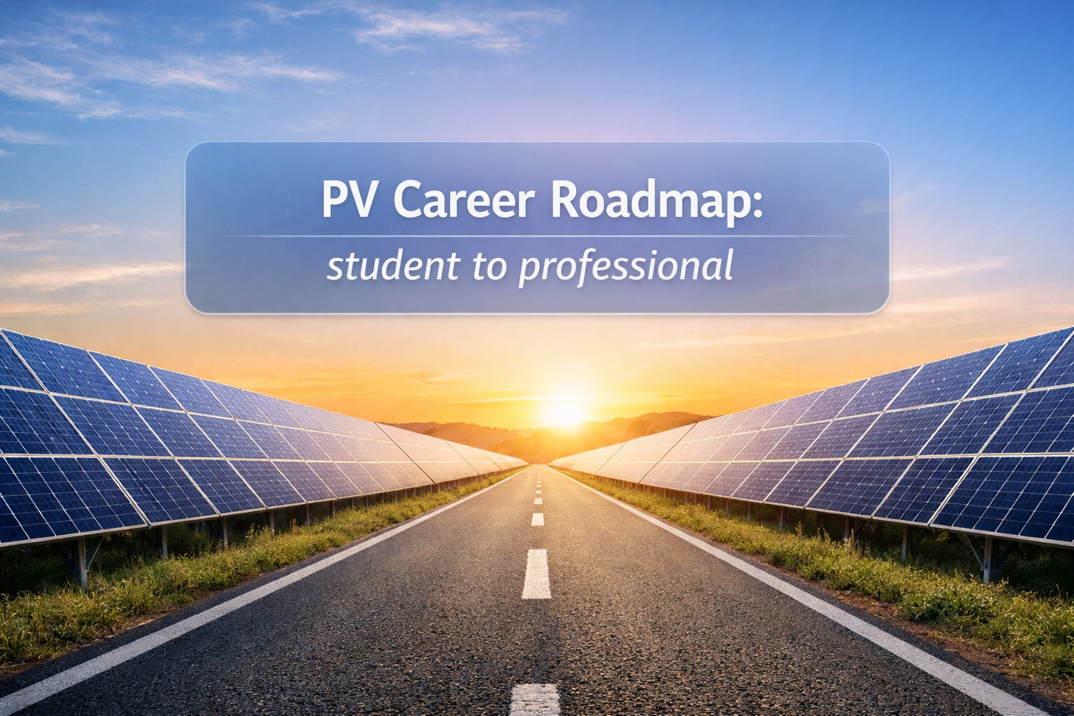 PV Career Roadmap: student to professional